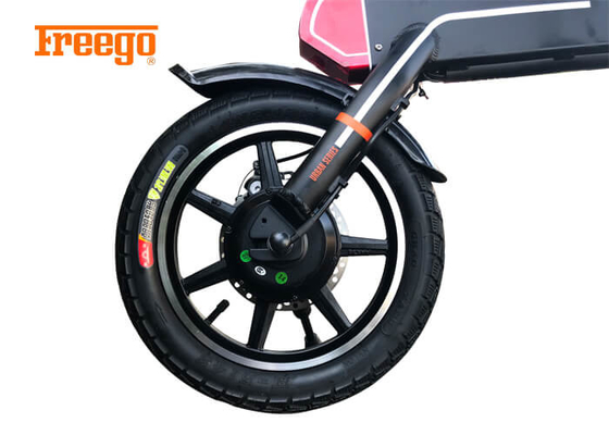 Bicicleta elétrica dobrável acionada por motor de 8 polegadas para a equitação confortável do adolescente