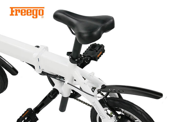 Liga de alumínio 14' bicicleta elétrica dobrável conveniente levar 2-3 horas que carregam o tempo